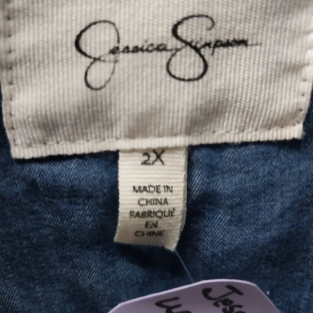 3712 Size 2X Jessica Simpson Upcycled Jean Duster. - Picture 7 of 8